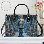 Personalized Tree winter wonderland with a nutcracker Handbag