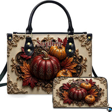 Personalized Halloween Gothic Leather Handbag Custom Raven Black Cat Purse Dark Fantasy Shoulder Bag Gift for Women