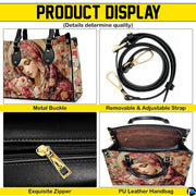 Four panel feature overview presenting hardware fixtures and interior lining components.