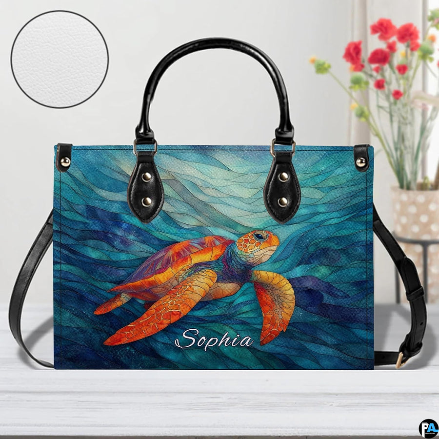 Side profile highlighting the structured form and continuous oceanic color scheme.
