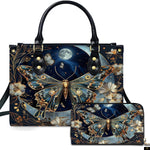PREAUREUM "{split_values}" Personalized {collection_title} Leather Handbag