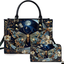PREAUREUM "{split_values}" Personalized {collection_title} Leather Handbag