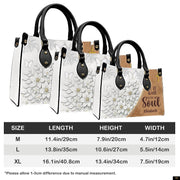 PREAUREUM "{split_values}" Personalized {collection_title} Leather Handbag