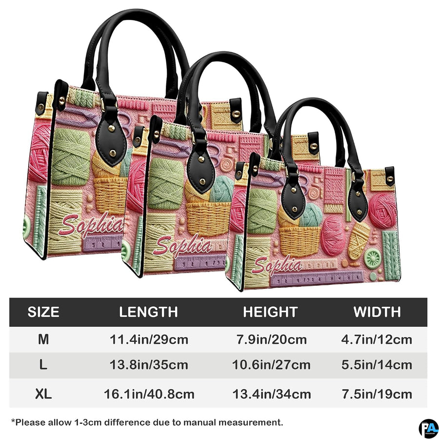 Dimensional proportion diagram illustrating scale of the needlecraft art accessory.