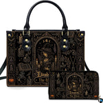 Personalized Witch Leather Bags, Halloween Purses For Women, Witch Art Bag, Spooky Halloween Purses, Holiday Gifts