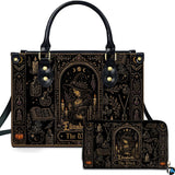 Gothic Occult Tarot Handbag and Matching Wallet Set