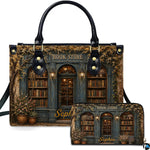 Bookstore Leather Bag, Book Purse for Book Lovers, Shoulder Bag