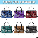 PREAUREUM "{split_values}" Personalized {collection_title} Leather Handbag