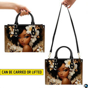 Personalized Black Women Leather Bag, Custom Name African Purses and Handbags Gifts for Mom Birthday Christmas Mothers Day