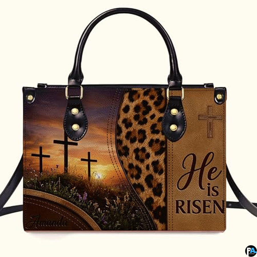 Personalized Christian Leather Handbag – Custom Purse Faith Gift for Mom, Grandma, Women Birthday or Christmas