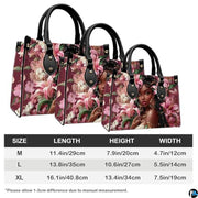 Personalized Black Women Leather Bag, Custom Name African Purses and Handbags Gifts for Mom Birthday Christmas Mothers Day