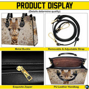 Matching zip wallet featuring the coordinated ornate giraffe portrait and scrollwork design.