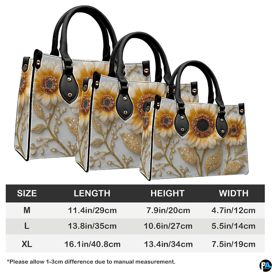 Matching sunflower wallet lying flat displaying the coordinating floral sunflower artwork.
