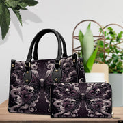 PREAUREUM "{split_values}" Personalized {collection_title} Leather Handbag
