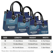 Personalized Christian Leather Handbag, Jesus Christian Tote Bag, Bible Purse, Religious Bags Gift for Mom, Women