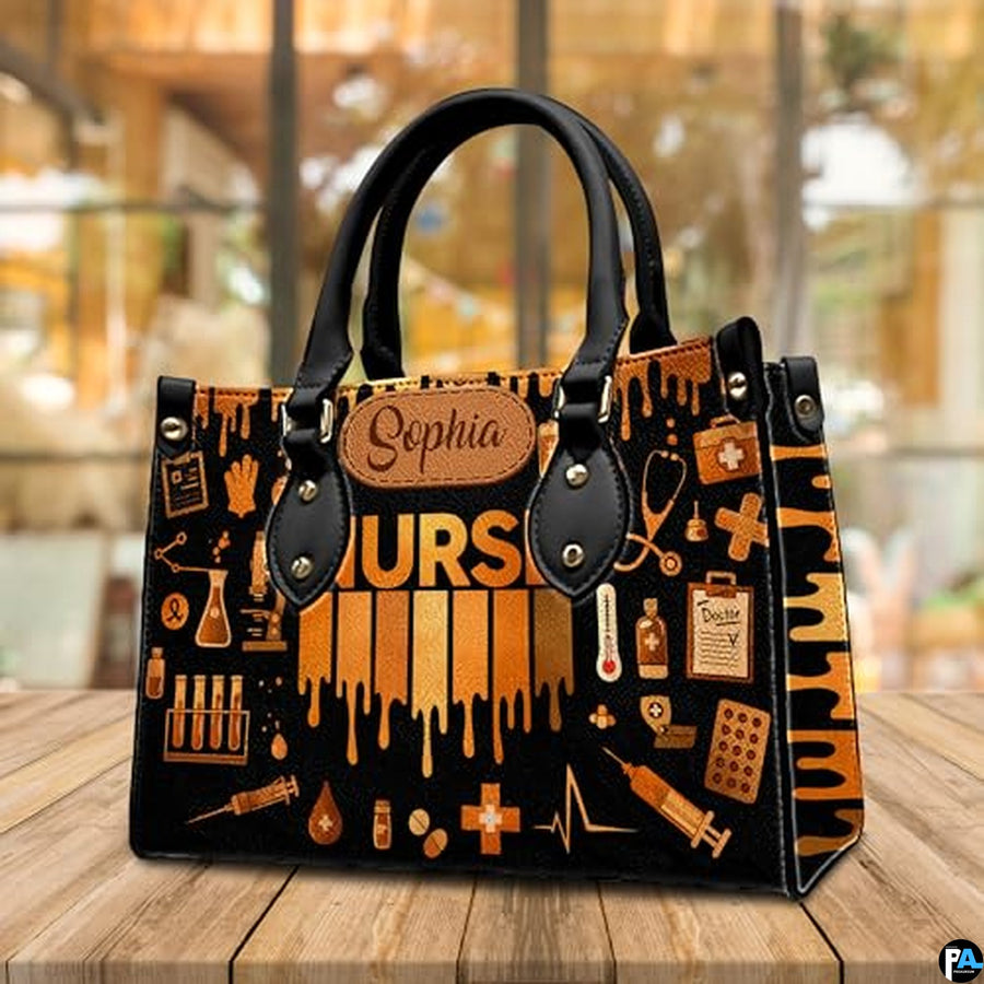 Personalized Nurse Medical Theme Handbag for Nursing Stude - Design 01