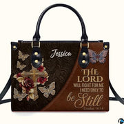 Personalized Christian Leather Handbag – Custom Purse Faith Gift for Mom, Grandma, Women Birthday or Christmas