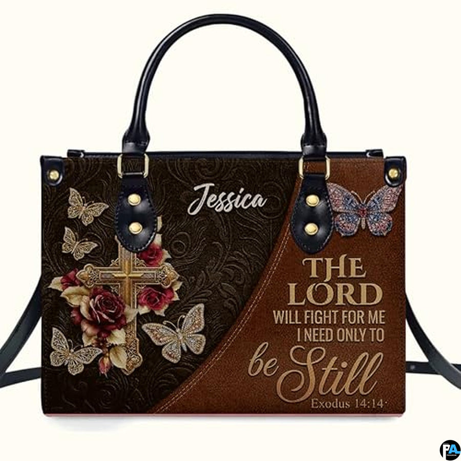 Personalized Christian Leather Handbag – Custom Purse Faith Gift for Mom, Grandma, Women Birthday or Christmas