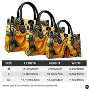Proportional graphic overview presenting the golden dress fashion piece in three dimensional scales.