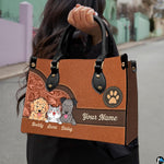 Coordinating western pet trio tote handbag and zippered wallet duo
