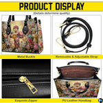 Custom Catholic Virgin Mary Leather Bag, Personalized Name Handbags and Purses for Christian Women Religious Bag Gifts