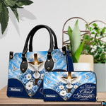 Personalized Christian Floral Handbag for Religious Gift