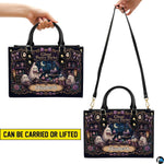 Visual demonstration showing handheld and over-the-shoulder styling options for the accessory.