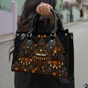 Personalized Witch Leather Bags, Halloween Purses For Women, Witch Art Bag, Spooky Halloween Purses, Holiday Gifts