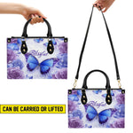 PREAUREUM "{split_values}" Personalized {collection_title} Leather Handbag
