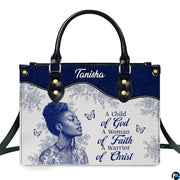 Personalized Leather Handbag for Black Women, Custom African Purse Bag Set, Birthday Meaningful Gifts for Mom, Friend