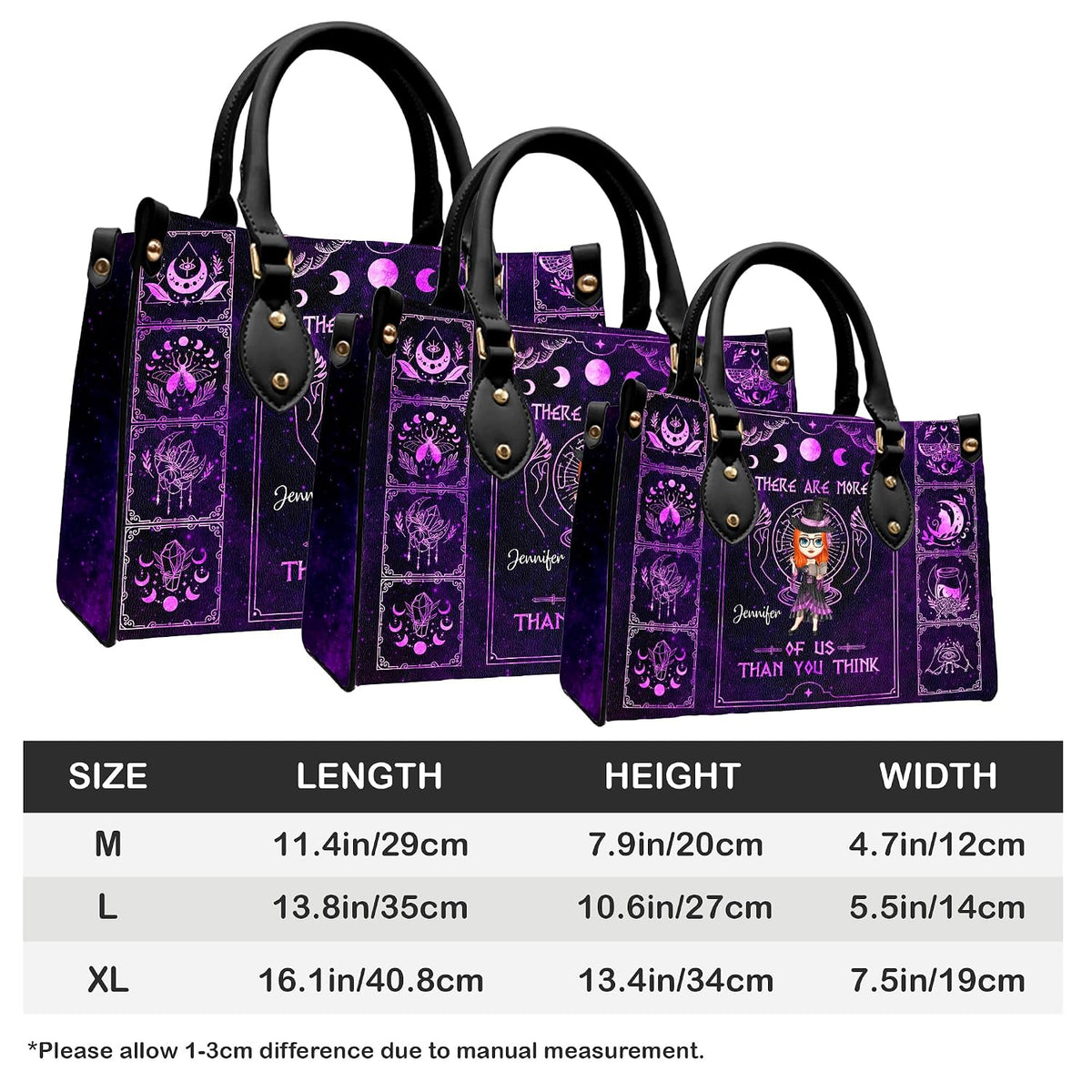 PREAUREUM "{split_values}" Personalized {collection_title} Leather Handbag