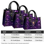 PREAUREUM "{split_values}" Personalized {collection_title} Leather Handbag