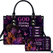 Personalized African American Leather Bag, African Purse, Gifts for Black Girl Women, Black History Handbags