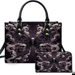 PREAUREUM "{split_values}" Personalized {collection_title} Leather Handbag