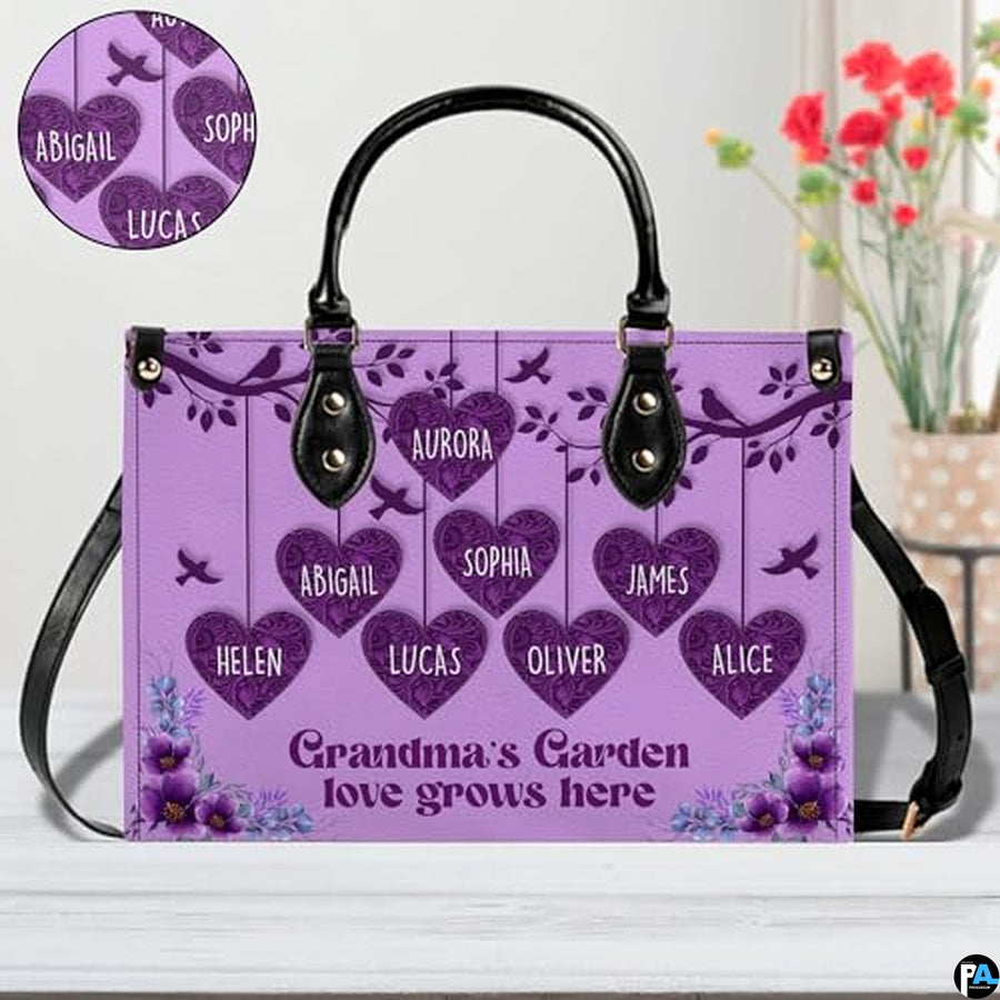 Personalized Bird Flower personalized family garden Handbag
