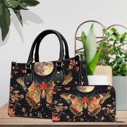 PREAUREUM "{split_values}" Personalized {collection_title} Leather Handbag