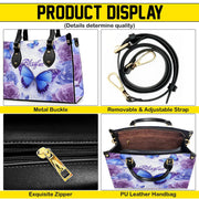 PREAUREUM "{split_values}" Personalized {collection_title} Leather Handbag