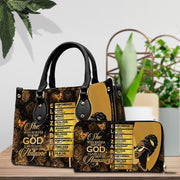 PREAUREUM "{split_values}" Personalized {collection_title} Leather Handbag