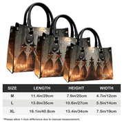 PREAUREUM "{split_values}" Personalized {collection_title} Leather Handbag