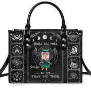 PREAUREUM "{split_values}" Personalized {collection_title} Leather Handbag