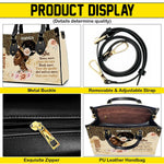 PREAUREUM "{split_values}" Personalized {collection_title} Leather Handbag