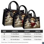 Custom Catholic Virgin Mary Leather Bag, Personalized Name Handbags and Purses for Christian Women Religious Bag Gifts