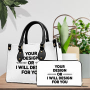 PREAUREUM "{split_values}" Personalized {collection_title} Leather Handbag