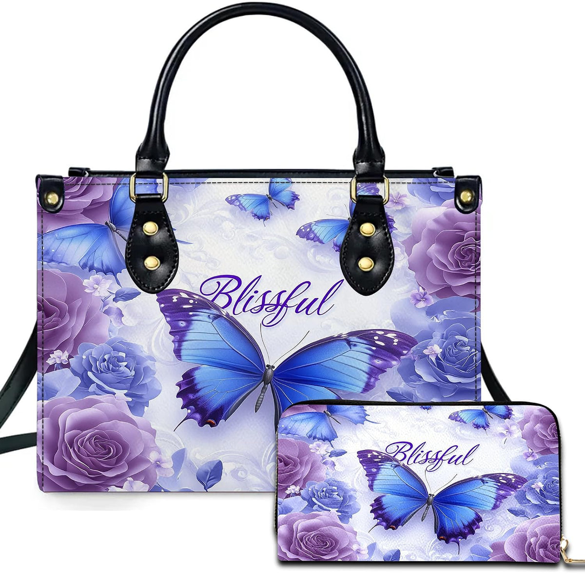 PREAUREUM "{split_values}" Personalized {collection_title} Leather Handbag