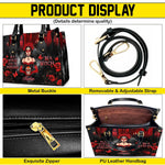 PREAUREUM "{split_values}" Personalized {collection_title} Leather Handbag