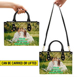 PREAUREUM "{split_values}" Personalized {collection_title} Leather Handbag