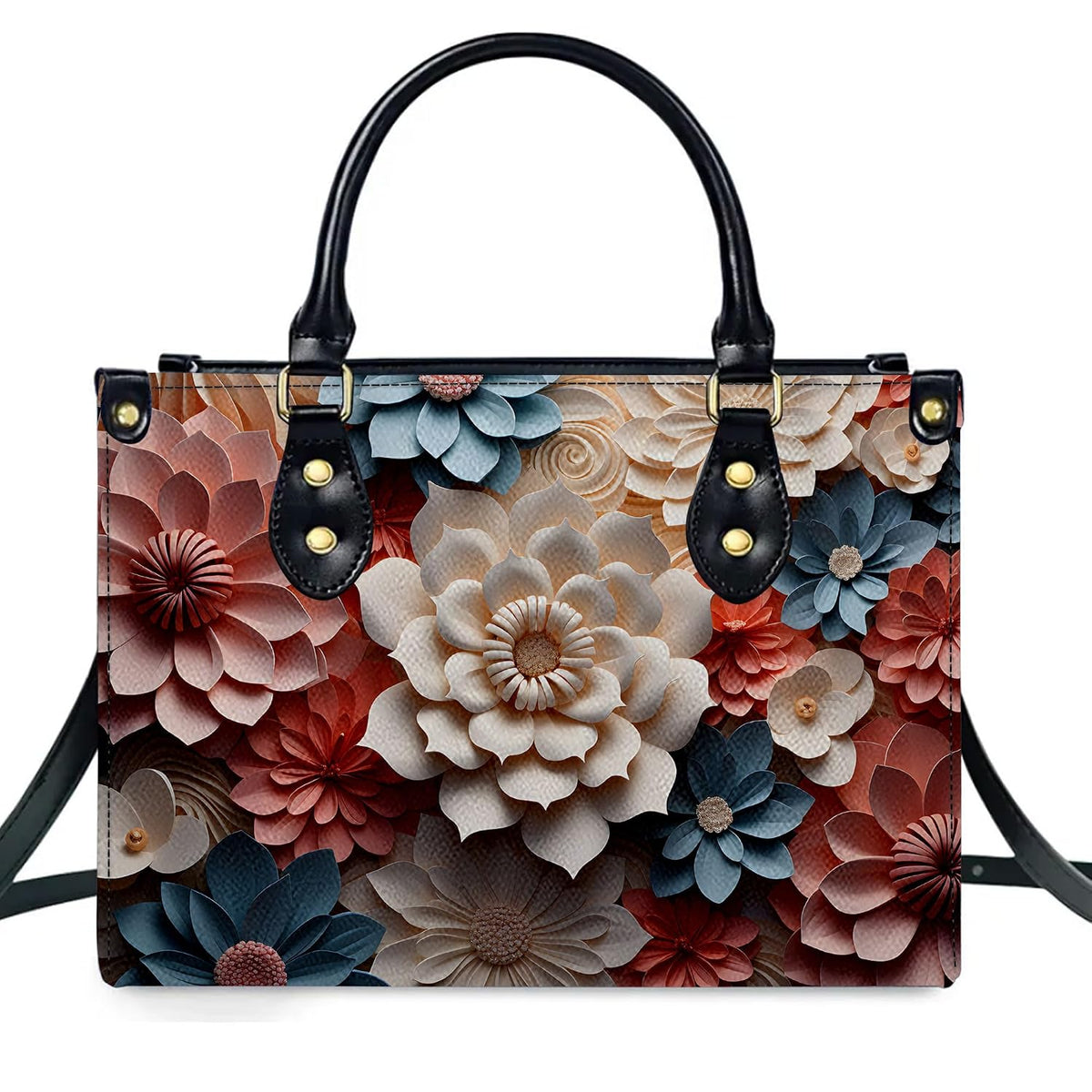 PREAUREUM "{split_values}" Personalized {collection_title} Leather Handbag