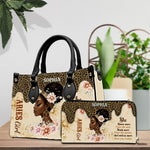 PREAUREUM "{split_values}" Personalized {collection_title} Leather Handbag