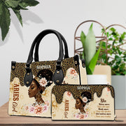 PREAUREUM "{split_values}" Personalized {collection_title} Leather Handbag