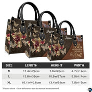 Personalized Christian Leather Handbag – Custom Purse Faith Gift for Mom, Grandma, Women Birthday or Christmas